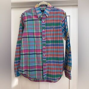 Ralph Lauren Men’s plaid button down shirt.